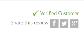Verified Customer - share this review