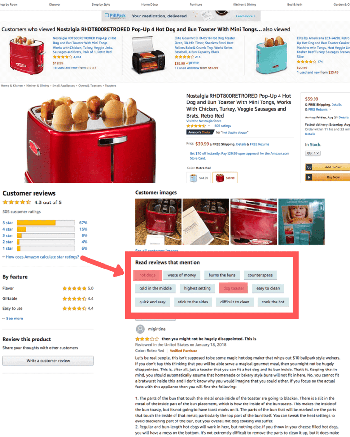 shopper approved google search listing of hot dog toaster  products