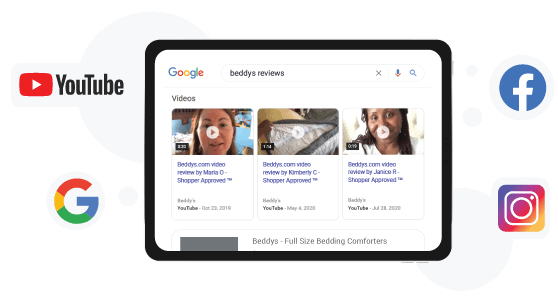 google video review search listing