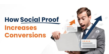 Social proof increases conversion rate 
