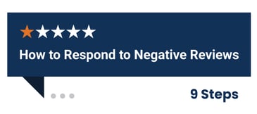 How to respond to negative reviews