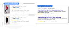 examples of product reviews in google search results