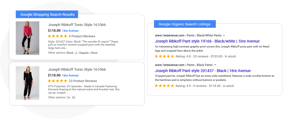 examples of product reviews in google search results