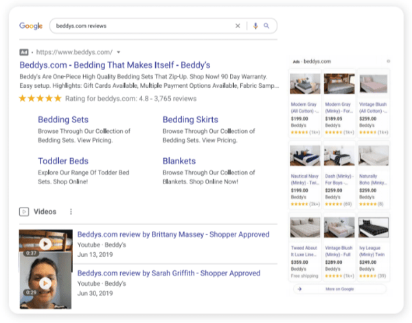 star ratings displayed in Google Product Listing Ads