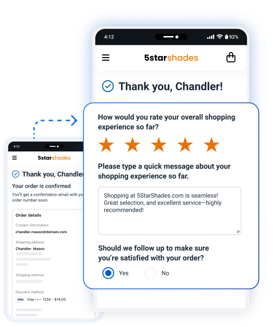 Store Ratings that build instant trust