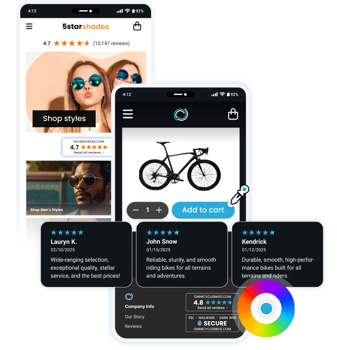 Store Ratings that build instant trust