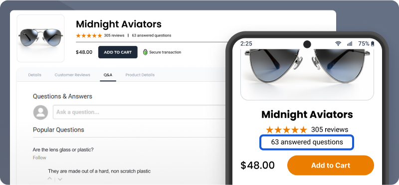Shopper approved Q&A Widget