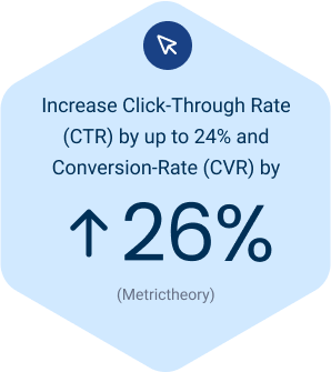 Stack - 26% increase clic-through rate