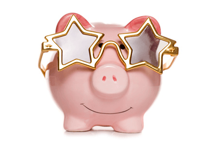 Shopper Approved Pig with star shades