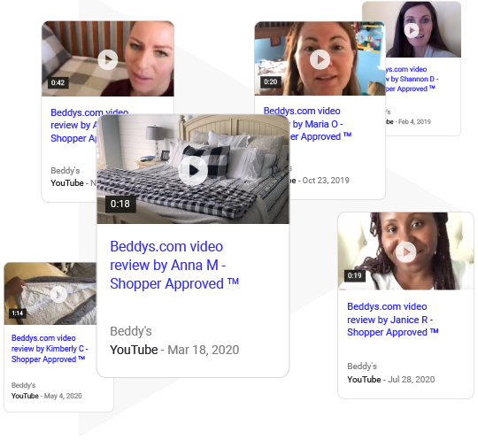 video reviews are search optimized to display in search